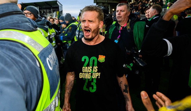 2023-11-05, GAIS firar avancemang