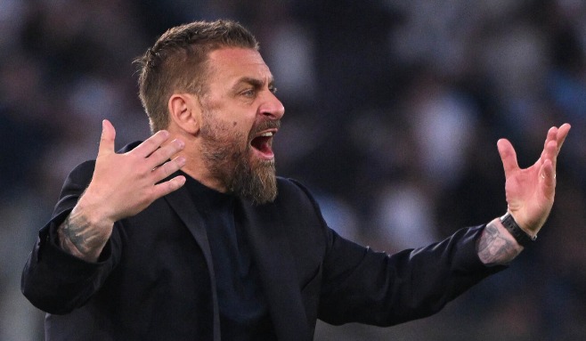 20240406, Daniele De Rossi i matchen mellan Roma och Lazio 