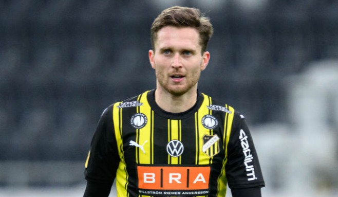 20240331, BK Häckens Adam Lundkvist i den allsvenska premiären mot Mjällby