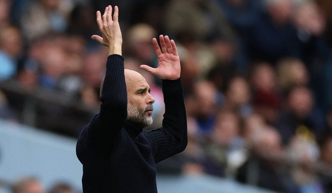 20240413, Pep Guardiola i matchen mot Luton Town