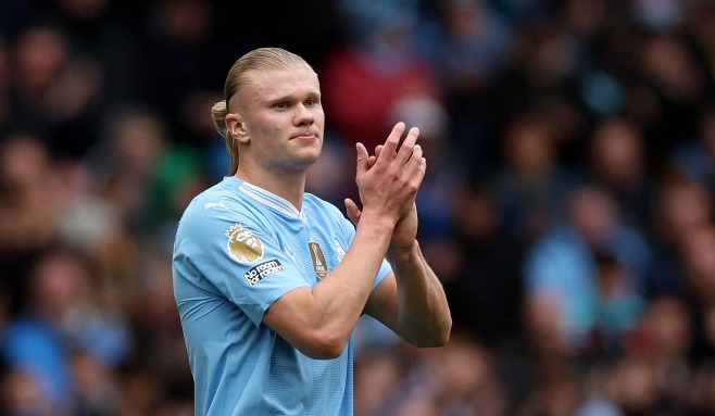 20240413, Erling Haaland efter matchen mot Luton Town