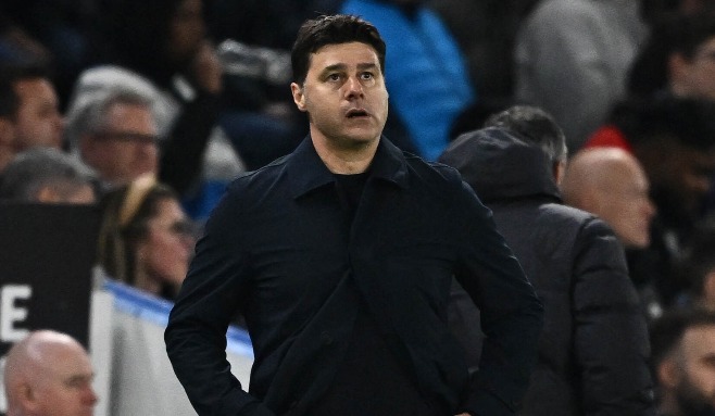 20240502, Chelseas Mauricio Pochettino i matchen mot Tottenham